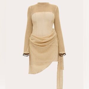 Andrea Iyamah Egu Crochet Mini Dress